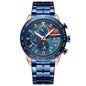Mens Waterproof Multi-Function Watch With Large Dial And Calendar