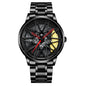 Men's Electronic Wheel Watch Hollow Three-dimensional