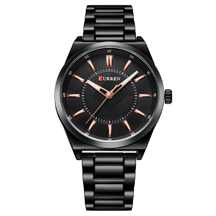 Mens Simple Business Waterproof Bar-Clasp Watch