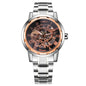 Business Leisure Hollow-out Room Gold Mechanical Watch