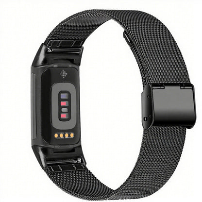 Alloy Strap With Card Buckle Fine Mesh Watch Strap
