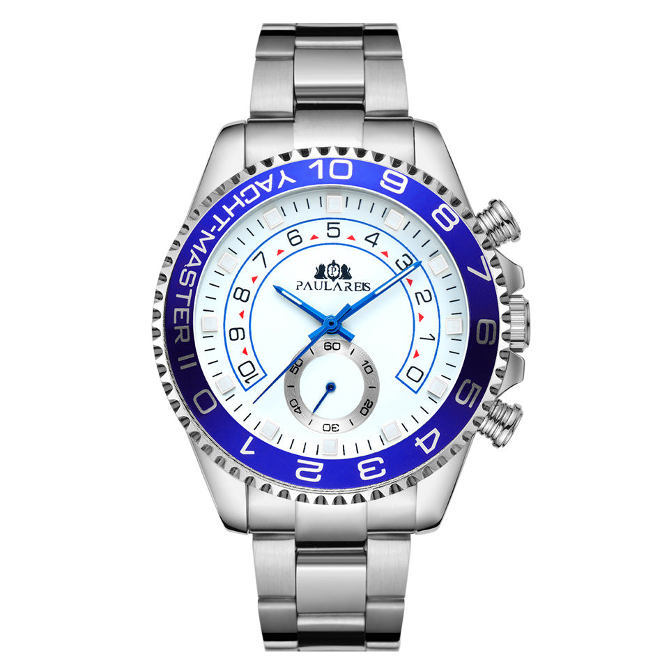 Automatic Mechanical Luminous Room Gold Steel Belt Men's Watch