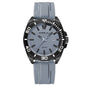 Calendar Leisure Waterproof Circular Silicone Tape Watch